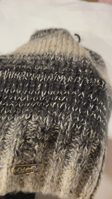 NWT Calvin Klein Winter Stripe Almond Black Silver Sparkle Beanie Hat Unisex Calvin Klein Knit Striped Beanie Winter Hat | Mercari main image 4