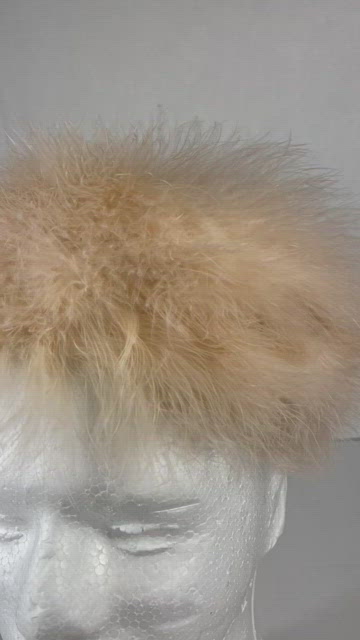 Vintage 1950s Peacock Pillbox High Fashion Woman’s Union Made USA Hat Peach Pink Vintage | Accessories | Vintage 95s Peacock Pillbox High  main image 3