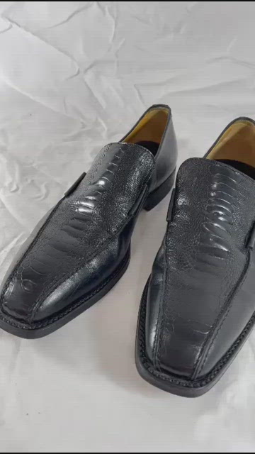 Versace | Shoes | Gianni Versace Authentic Black Ostrich 