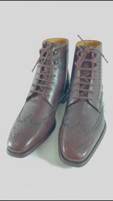 Magnanni | Shoes | Magnanni Perforated Chelsea Wingtip Brown  display picture 1