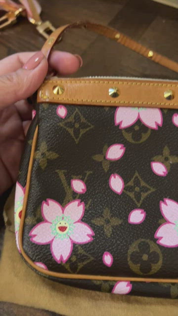 Louis Vuitton x Takashi Murakami Monogram Cherry Blossom Pochette  Accessoires - Pink Shoulder Bags, Handbags - LOU764058