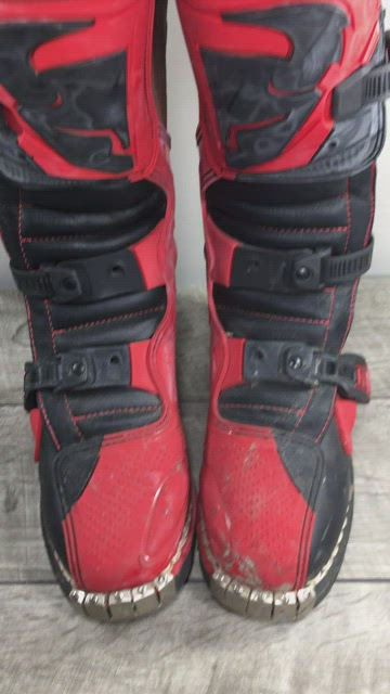 Thor Quandrant Mx Motocross Off Road Biking Racing Mens Red Leather Boots Size 5 Thor Radial 2025 Red Boots - Motorcycle Closeouts by Rider  main image 4