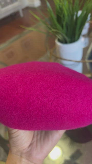 Zara | Accessories | Nwt Zara Fuchsia Pink Wool Beret | Poshmark display picture 1