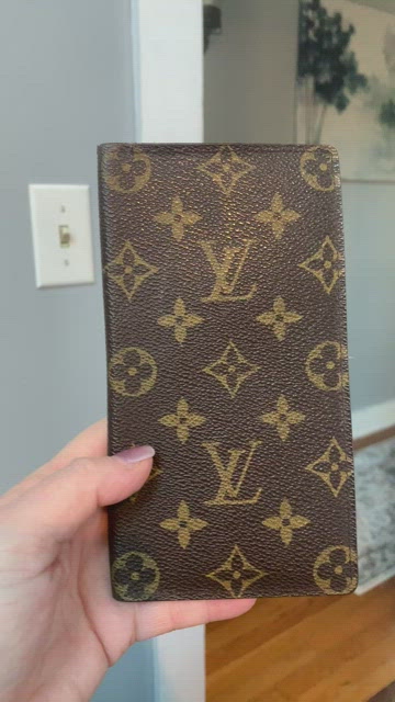 Louis Vuitton, Bags, 988 Authentic Mens Louis Vuitton Wallet Sticker Stamp  Inside Bill