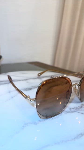 Chloe | Accessories | Chloe Demi Gold Brown Pink Gradient 