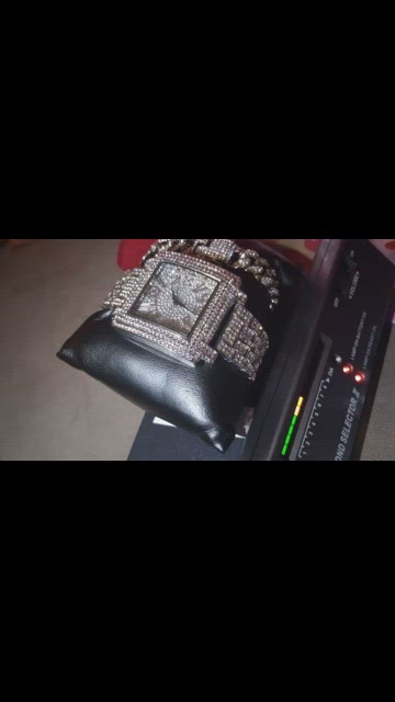 bracelet and watch High-end prototypes & Wholesale prices. Real Lab Diamonds & R HIP HOP SILVER PT LUXURY LAB DIAMOND WATCH & ICED CUBAN BOX  main image 4