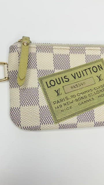 Louis Vuitton, Bags, Rare Authentic Louis Vuitton Damier Azur Travel Key  Cles Complice Coin Purse