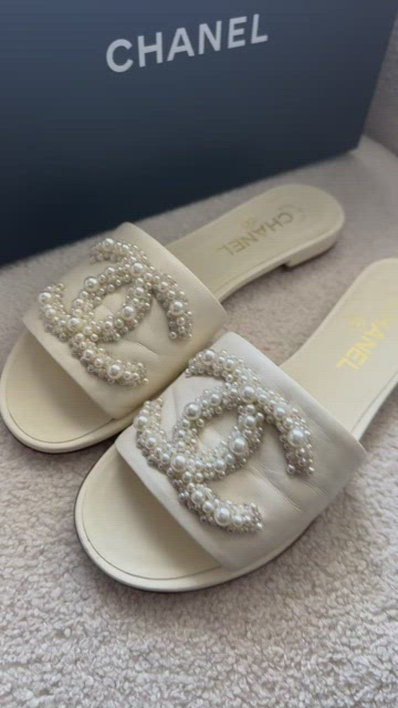 CHANEL, Shoes, Chanel Pearl Sandals