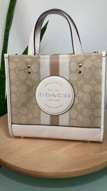 COACH,Dempsey 22 ,2way mini tote handbag,Crossbody bag, new item, Pink  White.