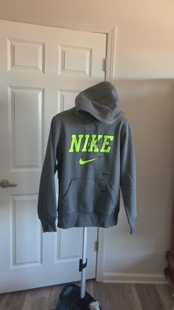 Grey and lime green best sale nike hoodie