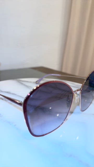 Chloe | Accessories | Chloe Gold Burgundy Violet Gradient  display picture 1