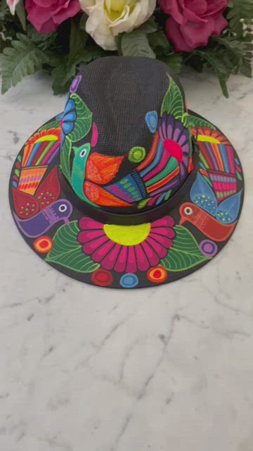Artisan Hand Painted Hat | Accessories | Royal Road Trading  display picture 3