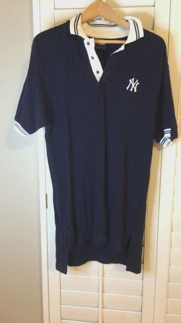 Men's New York Yankees Stitches Navy Logo Button-Up Jersey