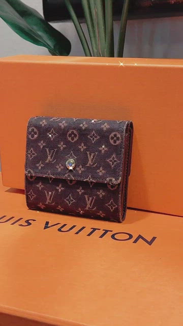 Adèle wallet Louis Vuitton White in Denim - Jeans - 26917742