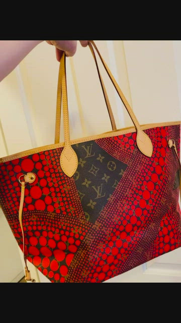 Louis Vuitton Limited Edition Yayoi Kusama Red Polka Dot Waves