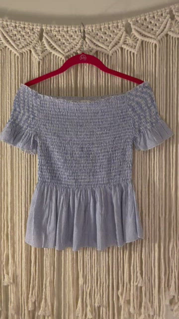 Japna | Tops | Womensjuniors Sz Xs Blue White Top By Japna | Poshmark