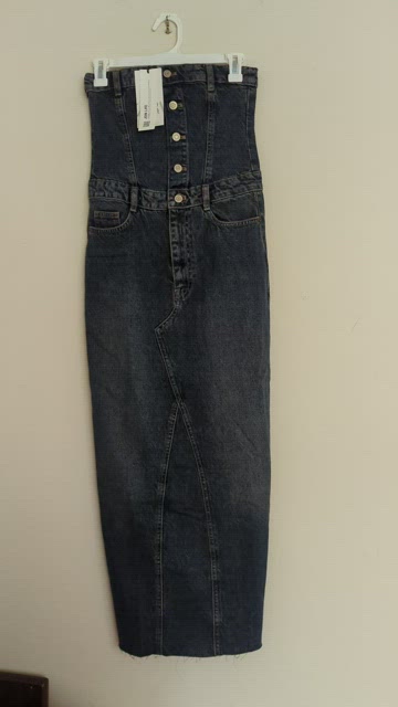 Zara Corset Denim Dress XS,S,M,L,XL Blue