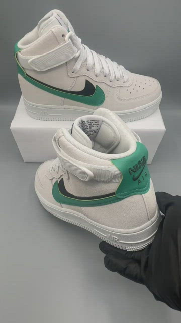 Nike Air Force 1 High 82 Summit White Neptune Green - Size 7 Women