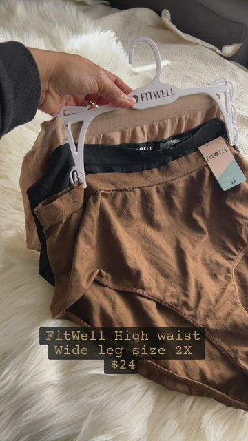 Fitwell Intimates 5 Pack Thongs Size M/L Nylon Spandex Black Blush Gray  Brown