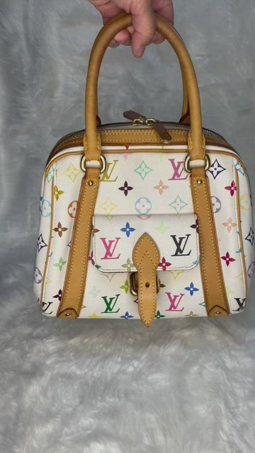 Louis Vuitton Black Multicolore Monogram Canvas Priscilla Bag