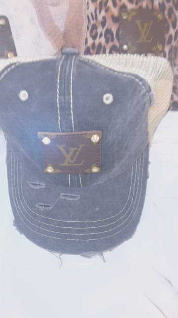 UPCYCLE LV DISTRESSED FOREST CAMO HAT on Sale 