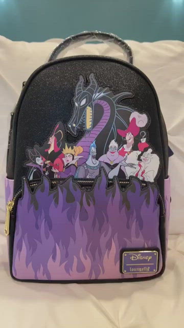 Loungefly - Disney Villain's Flame Mini Backpack - Pink a la Mode Exclusive  