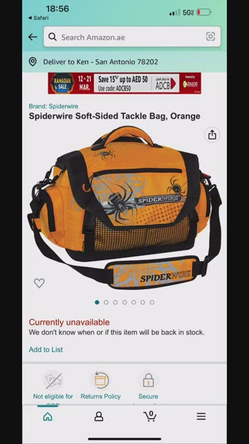Spiderwire, Bags, Spiderwire Tackle Bag Large Orange Bag