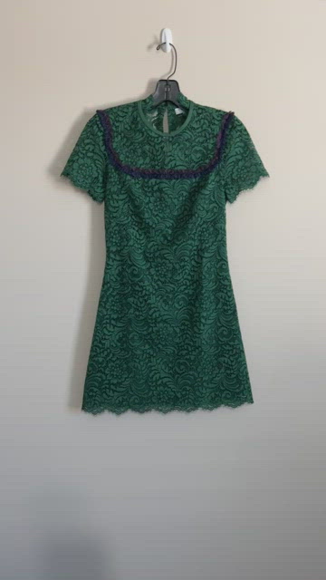 NWT Sandro Green Lace Mini Dress XS 0