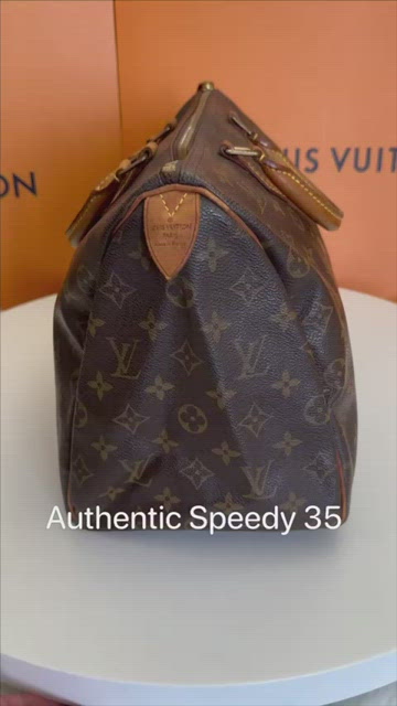 Authentic LOUIS VUITTON Speedy 35 Monogram Boston Hand Bag Purse #47783
