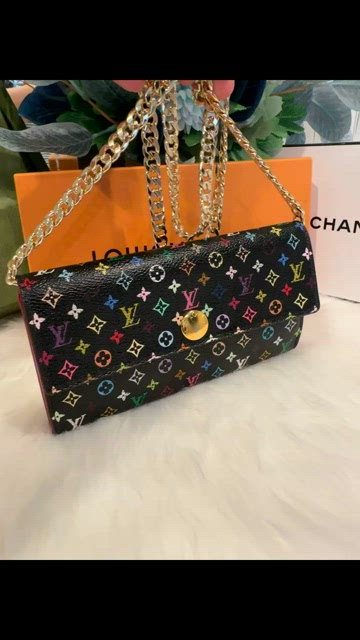 Louis Vuitton, Bags, Murakami X Lv Sarah Wallet On Chain Ca322