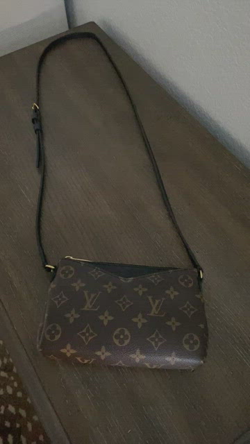 SOLD Fav! LV Black Monogram Pallas Pochette (Employee Bag) in pristine  condition with dust bag. This is one of the most perfect black…