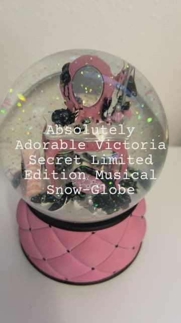 Victoria’s secret display snowglobe shops rare