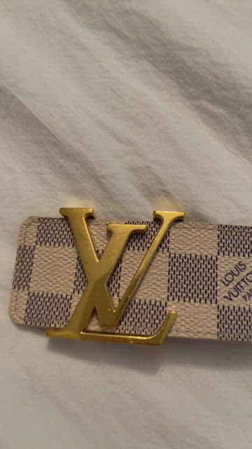Louis Vuitton Damier Graphite Canvas LV Initiales Belt 95 CM Louis Vuitton  | The Luxury Closet
