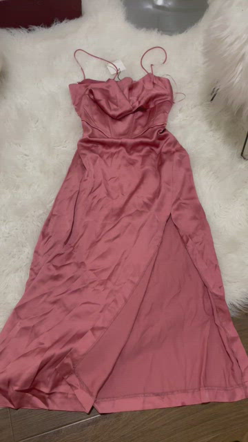 zara peach satin dress Zara Peony Pink Bridesmaid Dress by Talia Sarah