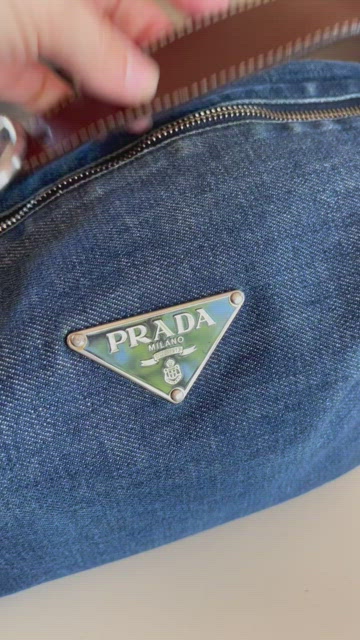 Backpack Prada Blue in Denim - Jeans - 28287796