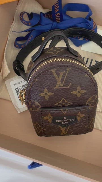 Louis Vuitton - Authenticated Micro Papillon Bag Charm - Leather Brown For Woman, Never Worn