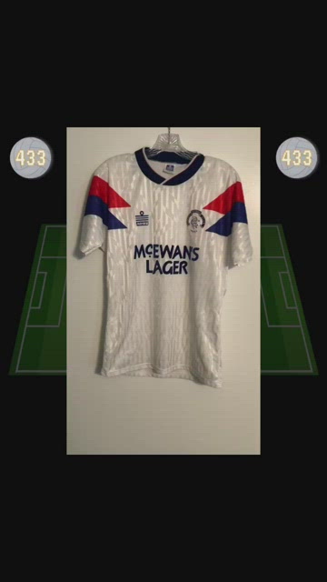 RANGERS FC VINTAGE 1990-91 ADMIRAL AWAY SCOTTISH PREMIER LEAGUE SOCCER  JERSEY SMALL – The Felt Fanatic