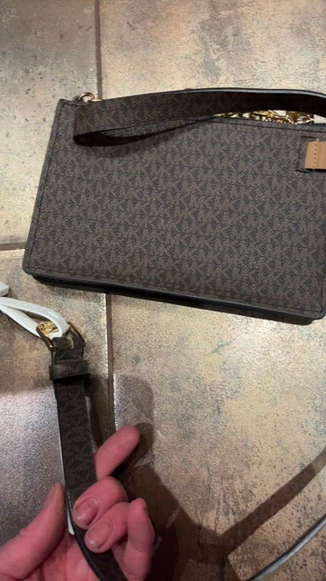 Unisex Michael Kors BROWN Monogram Limited Edition Numbered GRAFFITI BLUE TAG The new Michael Kors Spring Collection is already on sale  main image 4