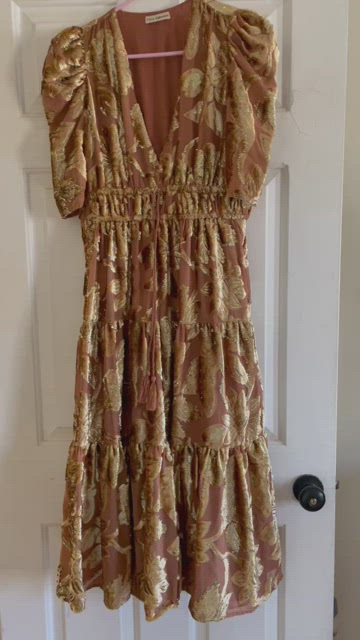 Ulla Johnson Velvet Loretta Dress - Rose Gold