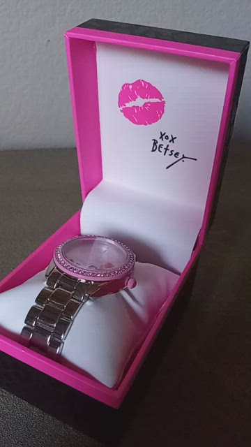 BETSEY JOHNSON Watch high quality Rhinestones Bear Happy Heart Donut Floating Charms NIB