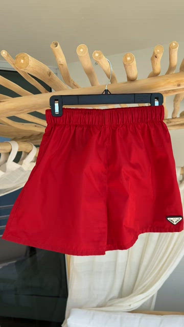 ショートパンツ PRADA SS23 Pink nylon shorts (22H826S2011WQ8 F0028) Prada Pouch Belt Shorts | Pink | FARFETCH