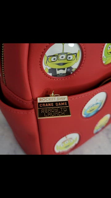 Loungefly Disney Pixar Alien Remix Mini Backpack ❤️ s-l400.jpg main image 3
