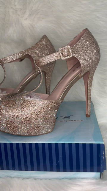 Shoes | Coloriffics Kacey Champagne Platform Heels | Poshmark