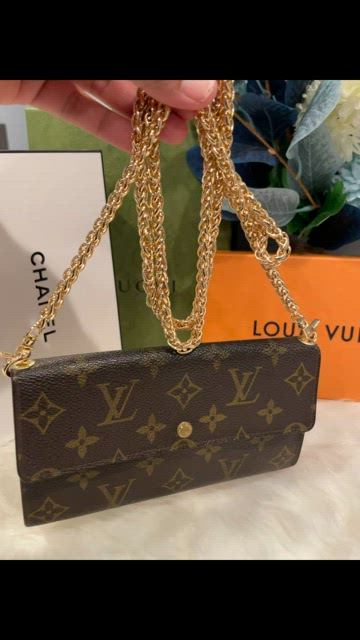 Louis Vuitton, Bags, Louis Vuitton Sarah Wallet On Chain Mi92