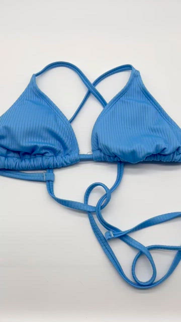 Women's Pointelle Underwire Bikini Top - Wild Fable™ Light Blue Xxs : Target