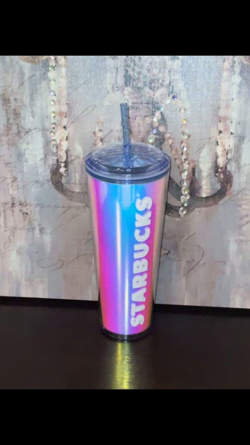 Starbucks New 2023 Summer Dichroic Iridescent Bling Studded Venti 24oz Cold  Cup