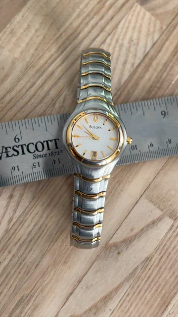 Bulova Vintage 98U25 Gold Plated/Stainless Steel Quartz 26mm Ladies Watch Bulova 98U25 Women main image 2