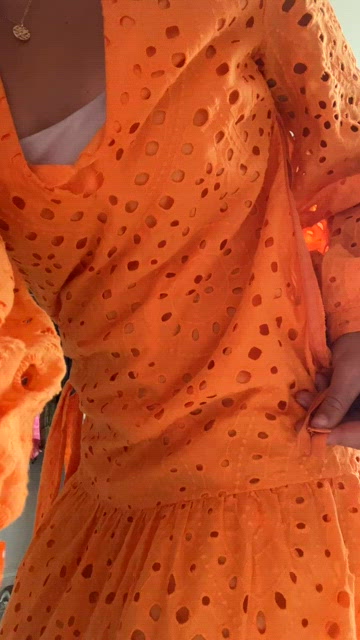 Orange Zara Maxi Dress