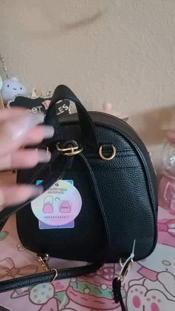 Mini Backpack Convertible Black Bag UNDER1SKY｜TikTok Search