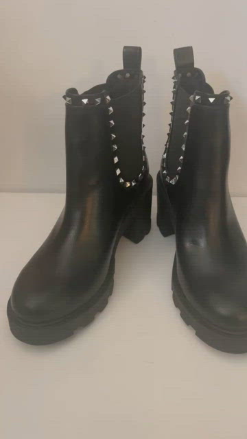 BCBGeneration Women's Trista Fashion Bootie - Studded Detail With Lug Sole & Foam Footbed - View #4